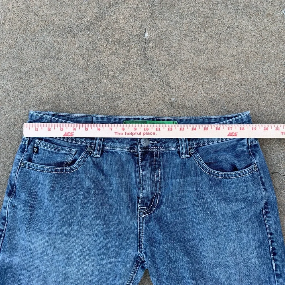 Rock & Roll Pistol Straight‎ Regular Jeans Men's 38x32 Thick Stitch Cowboy Denim